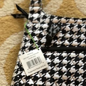 Vera Bradley Mailbag Midnight Houndstooth